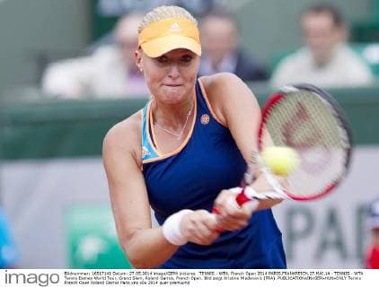 TENNIS - WTA, French Open 2014 PARIS,FRANKREICH,27.MAI.14 - TENNIS - WTA Tennis Damen World Tour, Grand Slam, Roland Garros, French Open. Bild zeigt Kristina Mladenovic (FRA). 