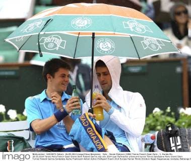 Foto : Novak Djokovic (SRB) Tennis French Open Paris , 1. Runde Mo. 26.05.2014