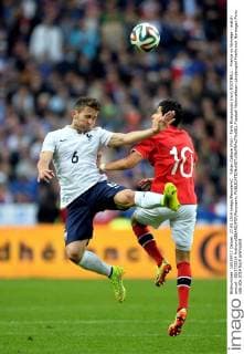 Yohan Cabaye (fra) - Tarik Elyounoussi (nor) FOOTBALL : France vs Norvege - match amical - 05 27 2014 AnthonyBIBARD FEP Panoramic 