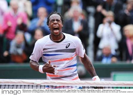 Gael Monfils (fra) TENNIS : Roland Garros 2014 - Internationaux de France - 29 05 2014 TennisMagazine Panoramic 