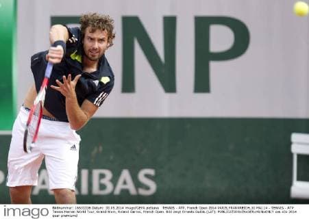 TENNIS - ATP, French Open 2014 PARIS,FRANKREICH,30.MAI.14 - TENNIS - ATP Tennis Herren World Tour, Grand Slam, Roland Garros, French Open. Bild zeigt Ernests Gulbis (LAT). 