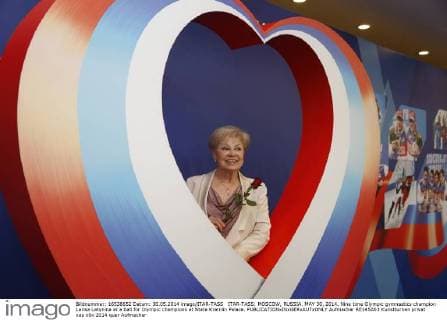 ITAR-TASS: MOSCOW, RUSSIA. MAY 30, 2014. Nine time Olympic gymnastics champion Larisa Latynina at a ball for Olympic champions at State Kremlin Palace.  Aufmacher RE145A03