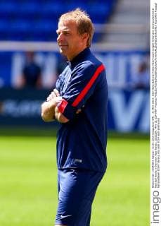 31 MAY 2014: USA Mens National Team Head Coach Jurgen Klinsmann during practice at Red Bull Arena in Harrison New Jersey. SOCCER: MAY 31 USA MNT Practice Icon0493 EDITORIAL USE ONLY