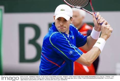 TENNIS - ATP, French Open 2014 PARIS,FRANKREICH,01.JUN.14 - TENNIS - ATP Tennis Herren World Tour, Grand Slam, Roland Garros, French Open. Bild zeigt John Isner (USA). 