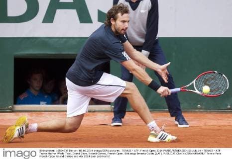 TENNIS - ATP, French Open 2014 PARIS,FRANKREICH,03.JUN.14 - TENNIS - ATP Tennis Herren World Tour, Grand Slam, Roland Garros, French Open. Bild zeigt Ernests Gulbis (LAT). 