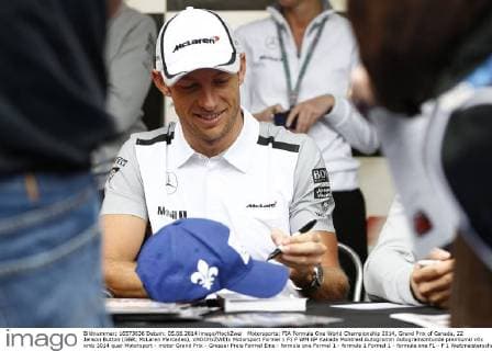 Motorsports: FIA Formula One World Championship 2014, Grand Prix of Canada, 22 Jenson Button (GBR, McLaren Mercedes), xHOCHxZWEIx