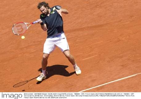 TENNIS - ATP, French Open 2014 PARIS,FRANKREICH,06.JUN.14 - TENNIS - ATP Tennis Herren World Tour, Grand Slam, Roland Garros, French Open. Bild zeigt Ernests Gulbis (LAT). 