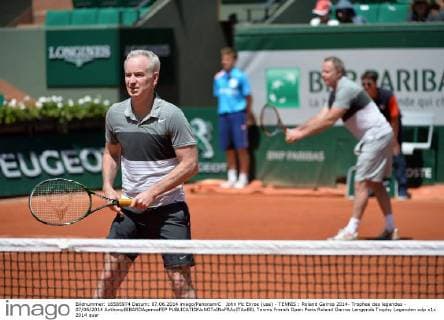 John Mc Enroe (usa) - TENNIS : Roland Garros 2014- Trophee des legendes - 07 06 2014 AnthonyBIBARDAgenceFEP 