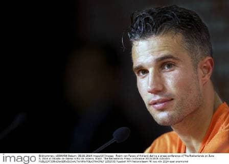 Robin van Persie of Holland during a press conference of The Netherlands on June 8, 2014 at Estadio da Gavea in Rio de Janeiro, Brazil. The Netherlands Press conference 2013 2014 xVIxxIVx 2352530