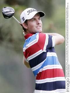 Webb Simpson hits a tee shot on the second hole in the first round of the 114th U.S. Open at Pinehurst No. 2 in Pinehurst North Carolina on June 12, 2014.  PIN20140612114