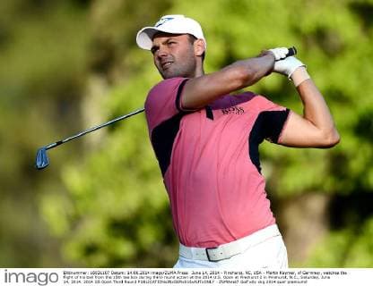 June 14, 2014 - Pinehurst, NC, USA - Martin Kaymer, of Germnay, watches the flight of his ball from the 15th tee box during third-round action at the 2014 U.S. Open at Pinehurst 2 in Pinehurst, N.C., Saturday, June 14, 2014. 2014 US Open Third Round - ZUMAm67