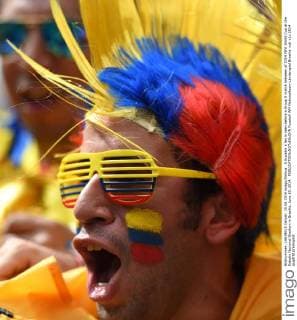 A Ecuador s fan is seen before a Group E match between of 2014 FIFA World Cup at the Estadio Nacional Stadium in Brasilia, June 15, 2014. 