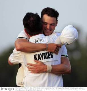 June 15, 2014 - Pinehurst, NC, USA - Golfer Martin Kaymer of Dusseldorf, Germany, wins the U.S. Open in Pinehurst, N.C., Sunday, June 15, 2014. 2014 US Open Third Round - ZUMAm67