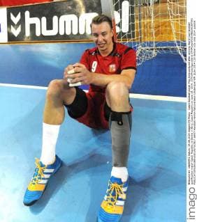 Czech handball player Filip Jicha pictured after winning World Cup handball qualification match Czech Republic vs Serbia in Brno, Czech Republic on June 14, 2014. (CTKxPhoto IgorxZehl) CTKPhotoOF201406160397901  zeh07