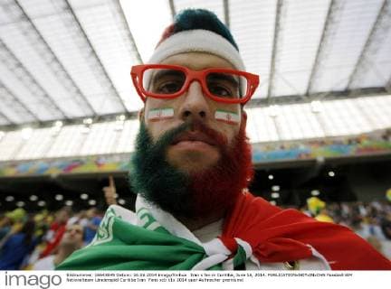 Iran s fan in Curitiba, June 16, 2014. 