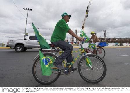 01170614RDI_BRA_MEX_FANS Fans Brazil, Group A match number 16 of the 2014 World Cup 17 06 2014 xOMARxMARTINEZx 