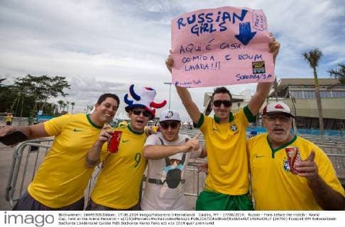 Cuiaba, MT - 17 06 2014: Russia - Fans before the match - World Cup, held at the Arena Pantanal - x(725)xMarceloxMachadoxdexMelox x  (24700)