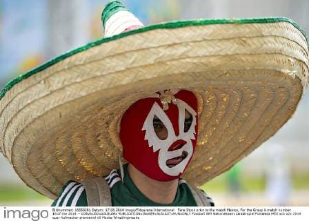Fans Stock prior to the match Mexico, For the Group A match number 16 of the 2014 - xOSVALDOxAGUILARx 