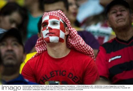 COPA2014 Manaus, AM - 18 06 2014: Croatia-Supporters during the match valid for the World Cup, held at the Arena Amazon. ( x(5115)xJonnexRorizx xFotoarenax 
