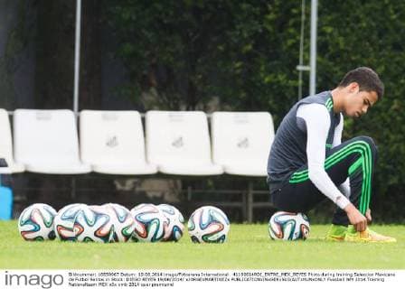 41190614RDI_ENTRE_MEX_REYES Photo during training Seleccion Mexicana de Futbol Santos in Stock: DIEGO REYES 19 06 2014 xJORGExMARTINEZx 