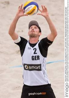 19.06.2014, Berlin, Washingtonplatz Beachvolleyball, Berlin smart Grand Slam Zuspiel Kay Matysik (GER)