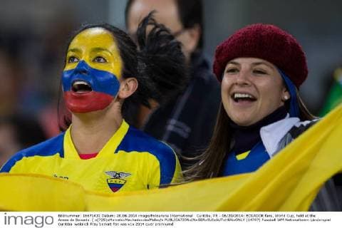 Curitiba, PR - 06 20 2014: ECUADOR fans, World Cup, held at the Arena da Baixada. ( x(725)xMarceloxMachadoxdexMelox x  (24707)