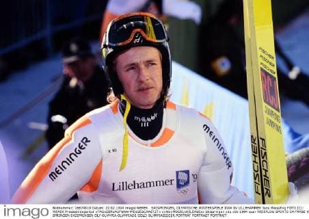 SKISPRINGEN, OLYMPISCHE WINTERSPIELE 1994 IN LILLEHAMMER Jens Weissflog FOTO (C): WEREK Pressebildagentur xTAGxDERxAUFNNAHMExGESCHAETZTx xxNOxMODELxRELEASExx