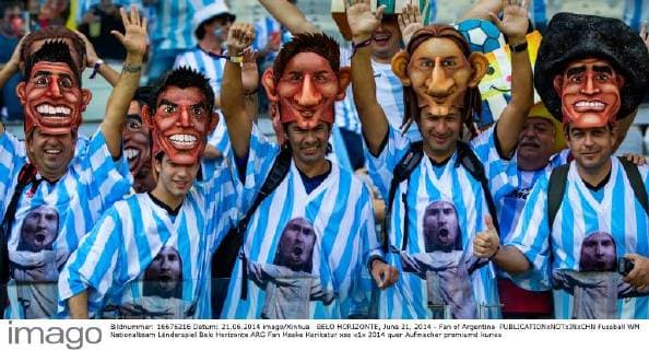BELO HORIZONTE, June 21, 2014 - Fan of Argentina 