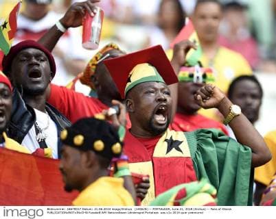 (140621) -- FORTALEZA, June 21, 2014 (Xinhua) -- Fans of Ghana 