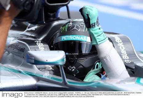 FORMEL 1 - GP von Österreich SPIELBERG,AUSTRIA,22.JUN.14 - MOTORSPORT, FORMEL 1 - Grand Prix von Österreich, Red Bull Ring. Bild zeigt den Jubel von Nico Rosberg (GER Mercedes GP). 