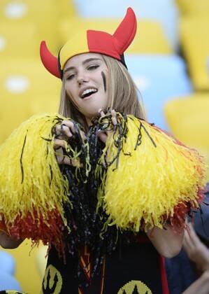 RIO DE JANEIRO: Belgian fans pictured ahead of a soccer game in Rio de Janeiro, the second game in Group H of the first round of the 2014 FIFA World Cup, Sunday 22 June 2014. DIRKxWAEM  sexy premiumd Highlight 04213987