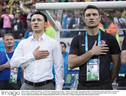 Recife, 23.06.2014, Arena Pernambuco Trainer Niko Kovac (Kroatien) und Robert Kovac (Kroatien) Kroatien - Mexiko mm