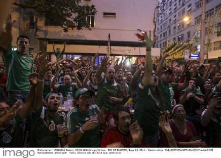 RIO DE JANEIRO, June 23, 2014 - Mexico s fans 