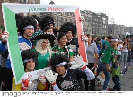 MEXICO CITY, June 23, 2014 - Mexican fans 
