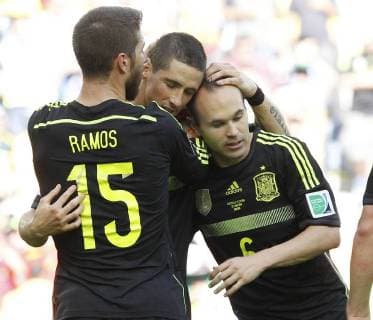 World Cup match between Spain and Australia. In this picture, Fernando Torres celebrates his goal. xJOSExANTONIOxSANZx 