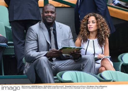 Shaquille O Neal and girlfriend Wimbledon xTennisMagazinex 