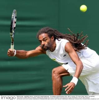 Wimbledon Championships 2014, AELTC,London, ITF Grand Slam Tennis Tournament, Dustin Brown (GER),Aktion,Einzelbild, Halbkoerper,Querformat