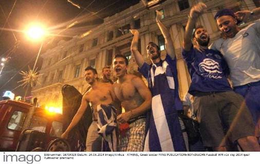 ATHENS, Greek soccer FANS 