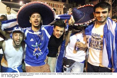 ATHENS, Greek soccer FANS 