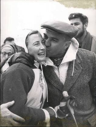 Jan. 31, 1956 - VII Olympic Winter Games - Lady s Slalom: Reue Collard (Sov)  - ZUMAk09