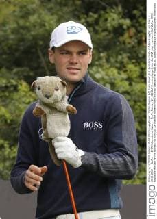 Martin Kaymer (US Open Sieger 2014) mit einer lustigen Abdeckung für sein Eisen 25.06.2014 --- Golfen --- BMW International Open --- ProAm Turnier, EP_JSE