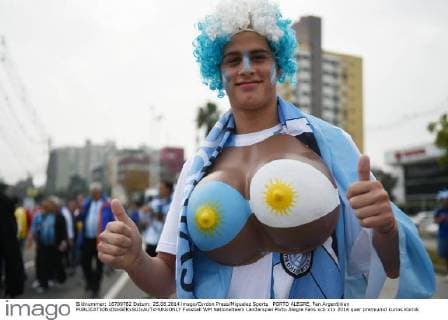PORTO ALEGRE, Fan Argentinien 