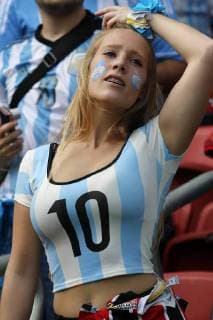 PORTO ALEGRE, Argentinien Fan 