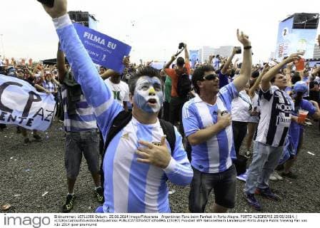 Argentinien Fans beim Fanfest in Porto Alegre. PORTO ALEGRE RS 25 06 2014. ( x(326)xCarlosxEduardoxdexQuadrosx  (25197)