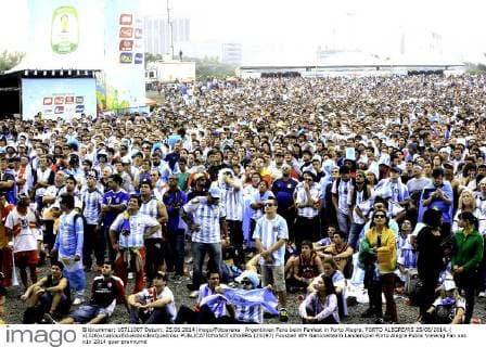 Argentinien Fans beim Fanfest in Porto Alegre. PORTO ALEGRE RS 25 06 2014. ( x(326)xCarlosxEduardoxdexQuadrosx  (25197)
