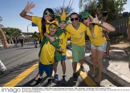 Belo Horizonte - Achtelfinale, FIFA Fussball WM 2014 - Brasilien-Fans xADRIANxMACIASx 