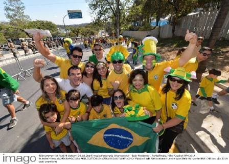 Belo Horizonte - Achtelfinale, FIFA Fussball WM 2014 - Brasilien-Fans xADRIANxMACIASx 