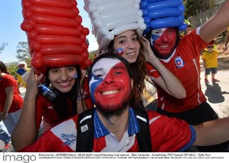 Belo Horizonte - Achtelfinale, FIFA Fussball WM 2014 - Chile-Fans xADRIANxMACIASx 