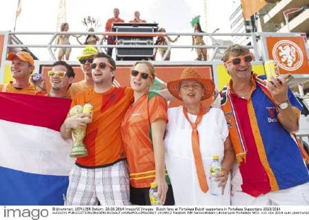 Dutch fans at Fortaleza Dutch supporters in Fortaleza Supporters 2013 2014 xVIxxIVx 2414612