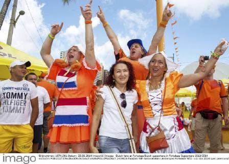 Dutch fans at Fortaleza Dutch supporters in Fortaleza Supporters 2013 2014 xVIxxIVx 2414616